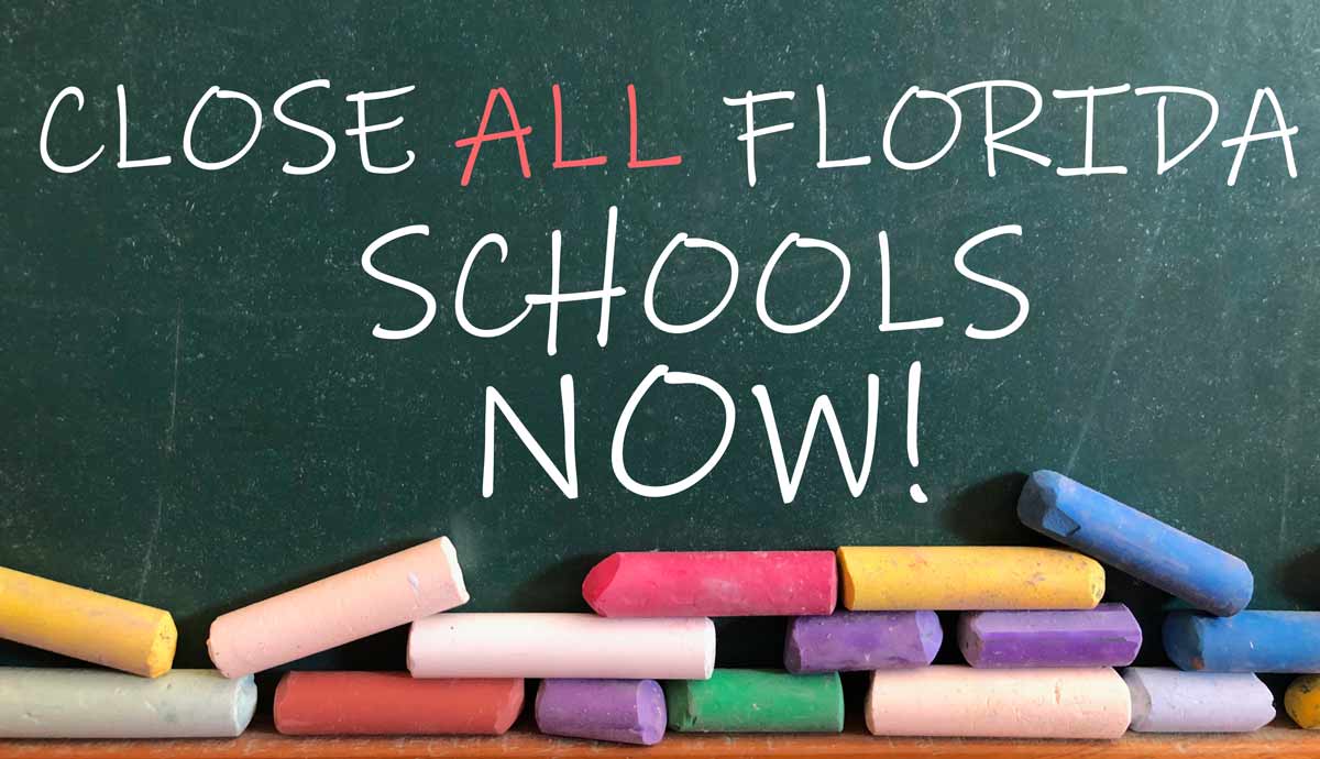 Close All Florida Schools NOW due to CORONAVIRUS.